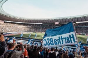 Foto von einem ausverkauften Heimspiel von Hertha BSC
